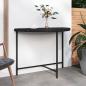 Preview: ARDEBO.de - Gartentisch Schwarz 100x50x75 cm Poly Rattan