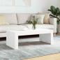 Preview: ARDEBO.de - Couchtisch Weiß 102x50x36 cm Holzwerkstoff