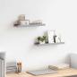 Preview: ARDEBO.de - Bilderleisten 2 Stk. Grau 40x9x3 cm MDF