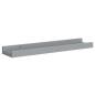 Preview: Bilderleisten 2 Stk. Grau 40x9x3 cm MDF
