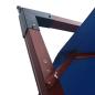 Preview: Ampelschirm mit Holz-Mast 400x300 cm Blau