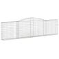 Preview: Gabione mit Hochbogen 400x30x100/120 cm Verzinktes Eisen
