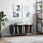 Preview: ARDEBO.de - Plattenschrank Schwarz 100x38x48 cm Holzwerkstoff