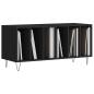 Preview: Plattenschrank Schwarz 100x38x48 cm Holzwerkstoff