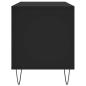 Preview: Plattenschrank Schwarz 100x38x48 cm Holzwerkstoff