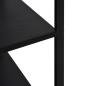 Preview: Mikrowellenregal Schwarz 60×39,6×79,5 cm Holzwerkstoff