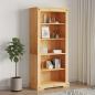 Preview: ARDEBO.de - B?cherschrank 5 F?cher Mexiko-Stil Kiefernholz 80x40x170 cm