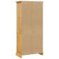 Preview: B?cherschrank 5 F?cher Mexiko-Stil Kiefernholz 80x40x170 cm
