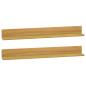 Preview: ARDEBO.de - Wandregale 2 Stk. 90x10x10 cm Massivholz Teak