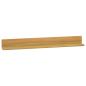 Preview: Wandregale 2 Stk. 90x10x10 cm Massivholz Teak