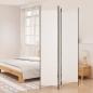 Preview: ARDEBO.de - 3-tlg. Paravent Weiß 150x220 cm Stoff