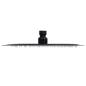 Preview: Regenbrause Edelstahl 25 cm Rund Schwarz