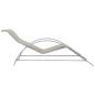 Preview: Sonnenliege Textilene und Aluminium Creme