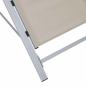 Preview: Sonnenliege Textilene und Aluminium Creme