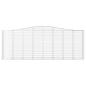 Preview: Gabione mit Hochbogen 400x50x140/160 cm Verzinktes Eisen