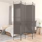 Preview: ARDEBO.de - 4-tlg. Paravent Anthrazit 160x220 cm Stoff