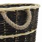 Preview: Holzkorb mit Trageriemen 57 x 51 x 69 cm Natur Weide