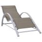Preview: ARDEBO.de - Sonnenliege Textilene und Aluminium Taupe