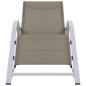 Preview: Sonnenliege Textilene und Aluminium Taupe