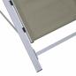 Preview: Sonnenliege Textilene und Aluminium Taupe