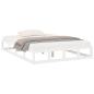 Preview: Massivholzbett Weiß 150x200 cm