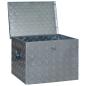 Preview: Aluminiumkiste 610 x 430 x 455 mm Silbern