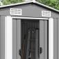 Preview: Gerätehaus 257x392x181 cm Metall Grau