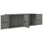 Preview: Gartenschrank Grau 198x55,5x80 cm Poly Rattan