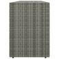 Preview: Gartenschrank Grau 198x55,5x80 cm Poly Rattan
