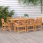 Preview: ARDEBO.de - Gartentisch 200x90x75 cm Massivholz Akazie