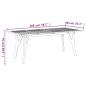 Preview: Gartentisch 200x90x75 cm Massivholz Akazie