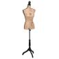 Preview: ARDEBO.de - Damenbüste Schneiderpuppe Büste Torso Angezogen Mannequin Jute
