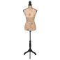 Preview: Damenbüste Schneiderpuppe Büste Torso Angezogen Mannequin Jute