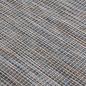 Preview: Outdoor-Teppich Flachgewebe 80x150 cm Braun und Blau