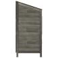 Preview: Geräteschuppen Anthrazit 55x52x112 cm Massivholz Tanne