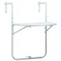 Preview: ARDEBO.de - Balkon-Hängetisch Weiß 60x64x83,5 cm Kunststoff Rattan-Optik