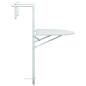 Preview: Balkon-Hängetisch Weiß 60x64x83,5 cm Kunststoff Rattan-Optik