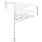 Preview: Balkon-Hängetisch Weiß 60x64x83,5 cm Kunststoff Rattan-Optik