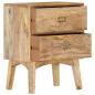 Preview: Nachttisch 40 x 35 x 55 cm Massivholz Mango