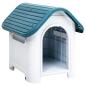 Preview: ARDEBO.de - Hundehütte Blau 59x75x66 cm Polypropylen