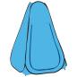 Preview: ARDEBO.de - Pop-Up Duschzelt Blau