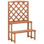 Preview: ARDEBO.de - Blumentreppe mit Rankgitter 70x42x115 cm Massivholz Tanne