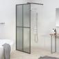 Preview: ARDEBO.de - Duschwand für Walk-in Dusche 80x195 cm Dunkles Sicherheitsglas