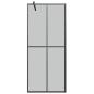 Preview: Duschwand für Walk-in Dusche 80x195 cm Dunkles Sicherheitsglas