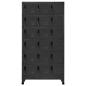 Preview: Schließfachschrank Anthrazit 90x40x180 cm Stahl