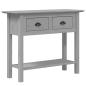Preview: Konsolentisch BODO Grau 91x35x74 cm Massivholz Kiefer