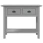 Preview: Konsolentisch BODO Grau 91x35x74 cm Massivholz Kiefer