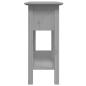 Preview: Konsolentisch BODO Grau 91x35x74 cm Massivholz Kiefer