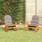 Preview: ARDEBO.de - 3-tlg. Garten-Lounge-Set Adirondack Massivholz Akazie