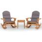 Preview: 3-tlg. Garten-Lounge-Set Adirondack Massivholz Akazie